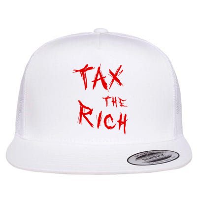 Tax The Rich AOC Quote Flat Bill Trucker Hat