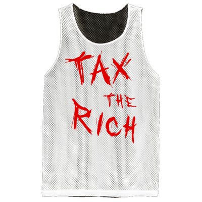 Tax The Rich AOC Quote Mesh Reversible Basketball Jersey Tank