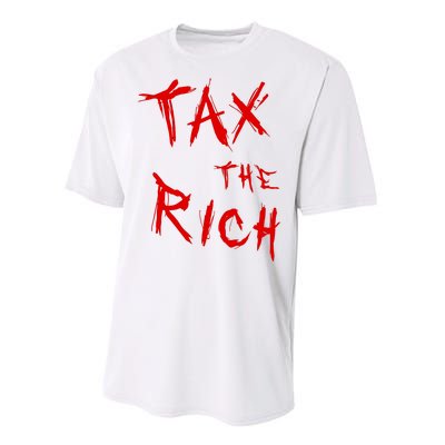 Tax The Rich AOC Quote Performance Sprint T-Shirt