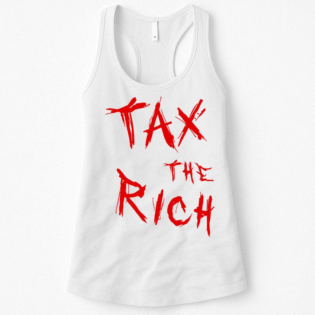 Tax The Rich AOC Quote Womens Tank Top