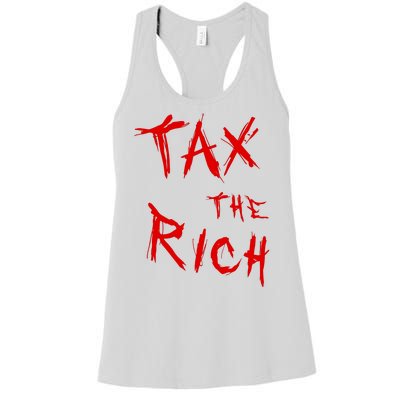 Tax The Rich AOC Quote Women's Racerback Tank