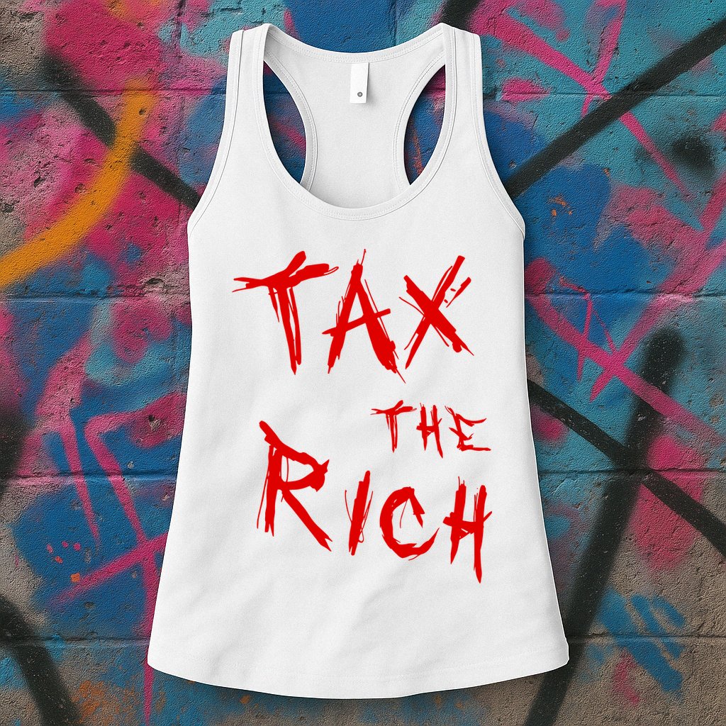 Tax The Rich AOC Quote Womens Tank Top