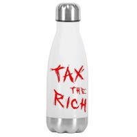 Tax The Rich AOC Quote Stainless Steel Insulated Water Bottle