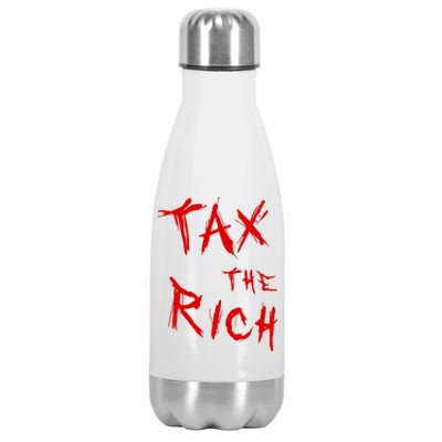 Tax The Rich AOC Quote Stainless Steel Insulated Water Bottle