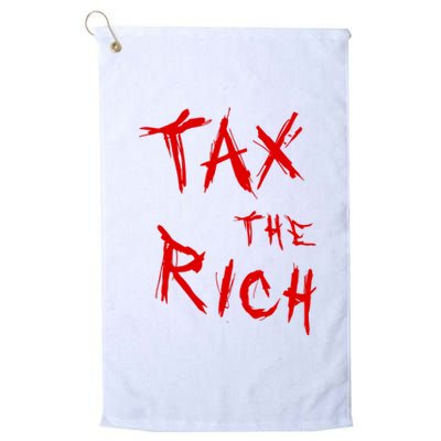 Tax The Rich AOC Quote Platinum Collection Golf Towel