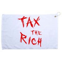 Tax The Rich AOC Quote Grommeted Golf Towel