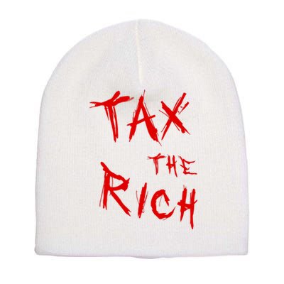 Tax The Rich AOC Quote Short Acrylic Beanie