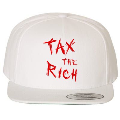 Tax The Rich AOC Quote Wool Snapback Cap