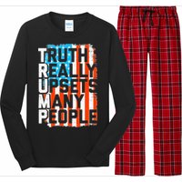 Trump Truth Really Upsets Many People US Flag Funny Long Sleeve Pajama Set