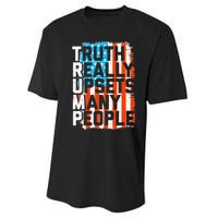 Trump Truth Really Upsets Many People US Flag Funny Performance Sprint T-Shirt