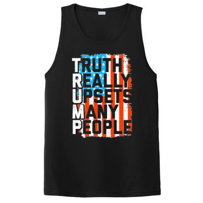 Trump Truth Really Upsets Many People US Flag Funny PosiCharge Competitor Tank