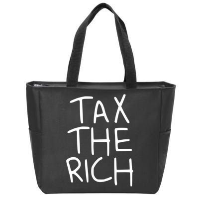 Tax The Rich Zip Tote Bag