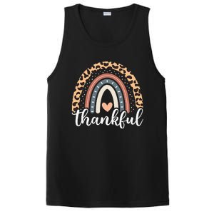 Thankful Thanksgiving Rainbow Leopard PosiCharge Competitor Tank