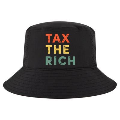 Taxing The Rich Fair Taxation AntiCapitalist Tax The Rich Cool Comfort Performance Bucket Hat