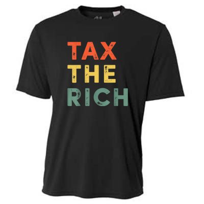 Taxing The Rich Fair Taxation AntiCapitalist Tax The Rich Cooling Performance Crew T-Shirt