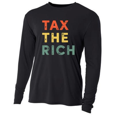 Taxing The Rich Fair Taxation AntiCapitalist Tax The Rich Cooling Performance Long Sleeve Crew