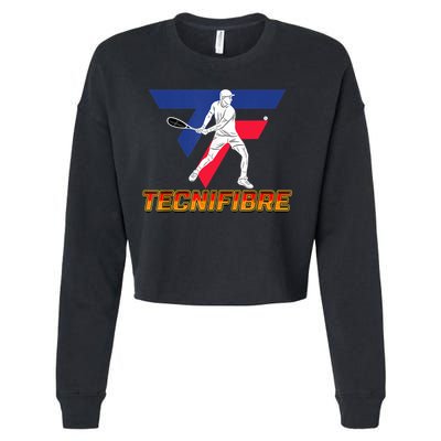 Tecnifibre Tenis Retro Vintage Cropped Pullover Crew
