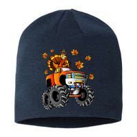 Thanksgiving Turkey Riding Monster Truck Boy Sustainable Beanie