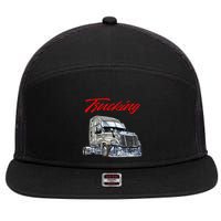 Trucking 7 Panel Mesh Trucker Snapback Hat