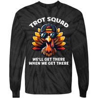 Thanksgiving Turkey Running Gear Turkey Trot Tie-Dye Long Sleeve Shirt