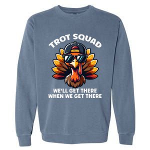 Thanksgiving Turkey Running Gear Turkey Trot Garment-Dyed Sweatshirt