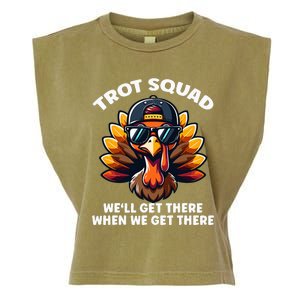 Thanksgiving Turkey Running Gear Turkey Trot Garment-Dyed Women's Muscle Tee