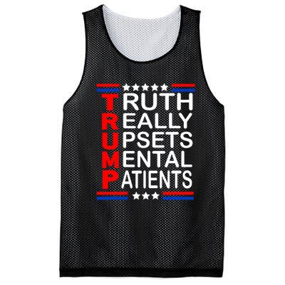 Trump Truth Really Upsets Mental Patients Mesh Reversible Basketball Jersey Tank