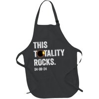 This Totality Rocks Funny Total Solar Eclipse April 8 2024 Full-Length Apron With Pockets
