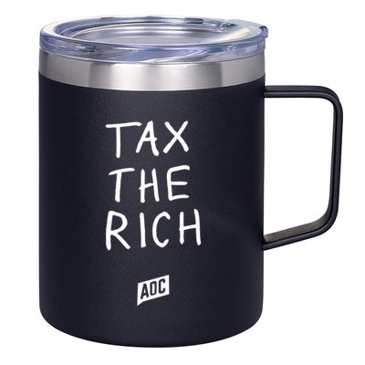 Tax The Rich AOC 12oz Stainless Steel Coffee Mug