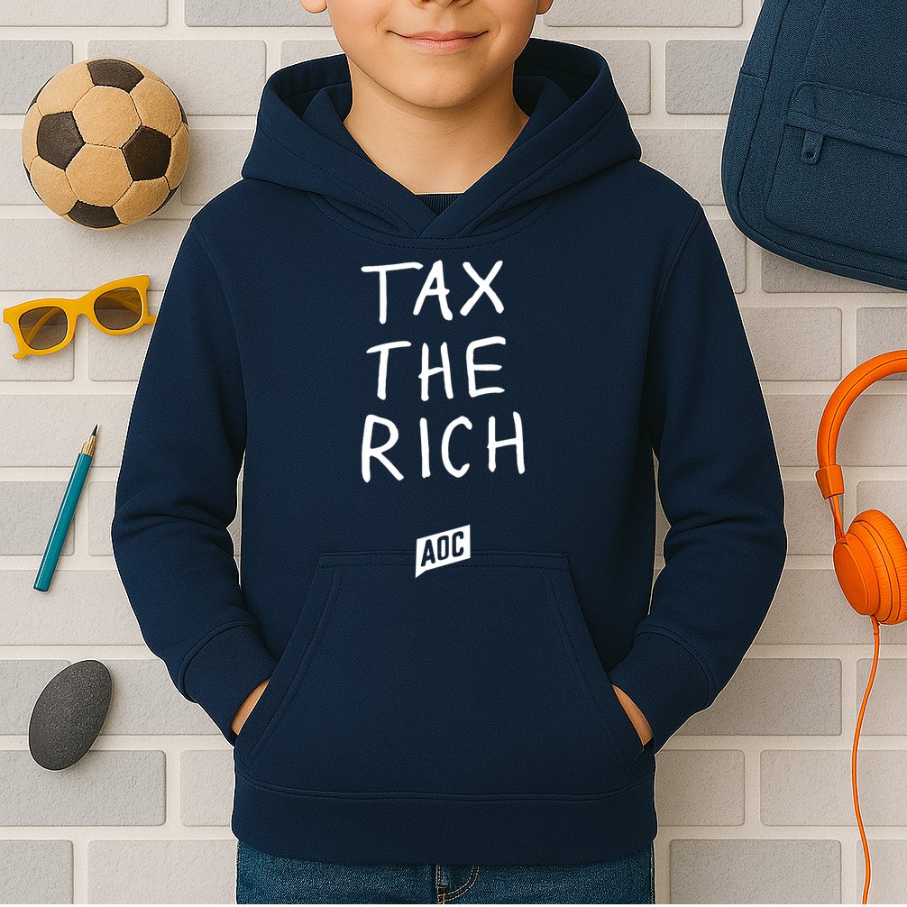Tax The Rich AOC Kids Hoodie