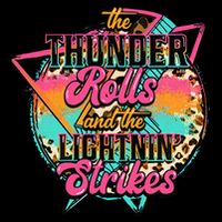 The Thunder Rolls And The Lightnin Beats Flash Flat Bill Trucker Hat