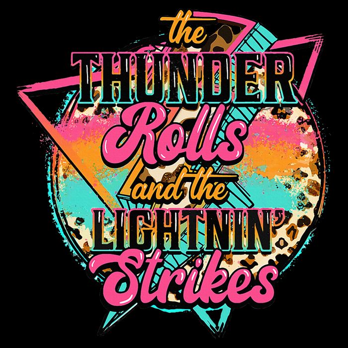 The Thunder Rolls And The Lightnin Beats Flash Flat Bill Trucker Hat