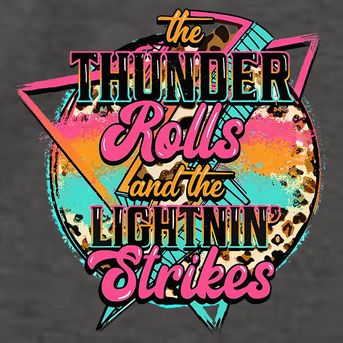 The Thunder Rolls And The Lightnin Beats Flash Vector Backpack