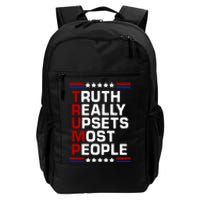 Trump Truth Really Upsets Most People 4th Of July USA Flag Daily Commute Backpack