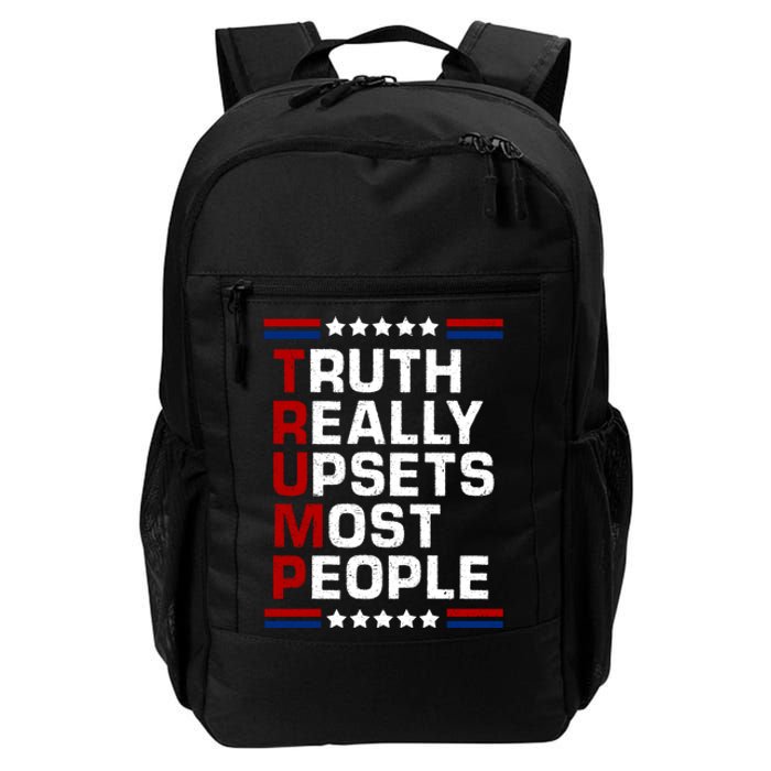 Trump Truth Really Upsets Most People 4th Of July USA Flag Daily Commute Backpack