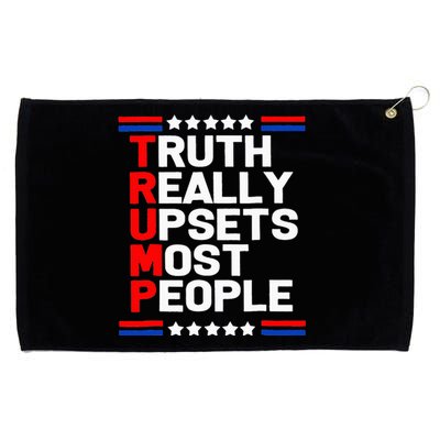 Trump Truth Really Upset Most People Trump 2024 America Flag  Grommeted Golf Towel