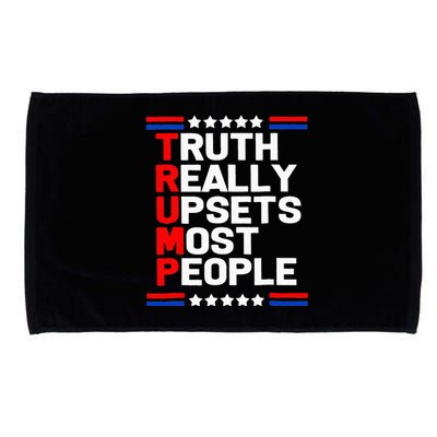 Trump Truth Really Upset Most People Trump 2024 America Flag  Microfiber Hand Towel