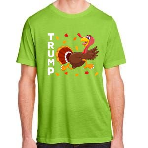 Thanksgiving Turkey Running Funny Antitrump 2024 Sarcastic Gift Adult ChromaSoft Performance T-Shirt