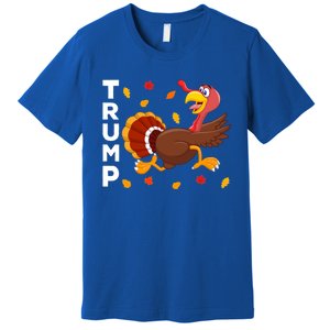 Thanksgiving Turkey Running Funny Antitrump 2024 Sarcastic Gift Premium T-Shirt