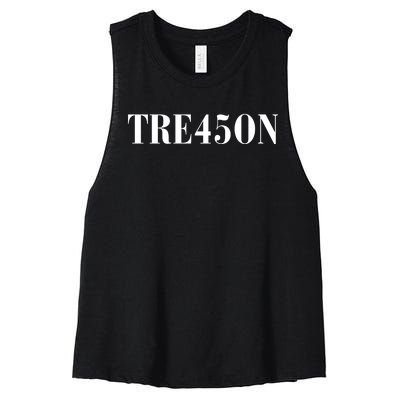 Tre45on Women's Racerback Cropped Tank