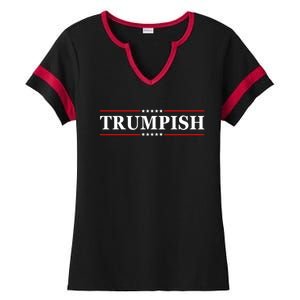 Trumpish Ladies Halftime Notch Neck Tee