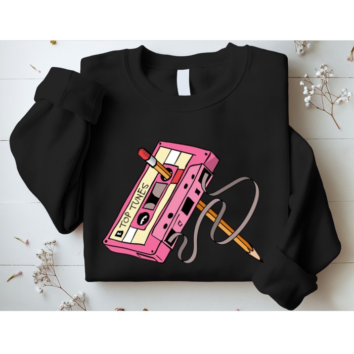 Top Tunes Retro 80s Back To School Sweatshirt