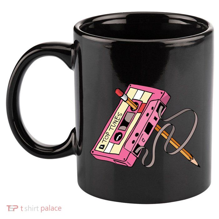 Top Tunes Retro 80s Back To School 11oz C Handle Ceramic Mug