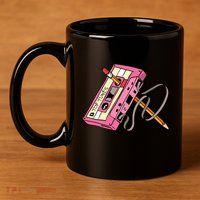 Top Tunes Retro 80s Back To School 11oz C Handle Ceramic Mug