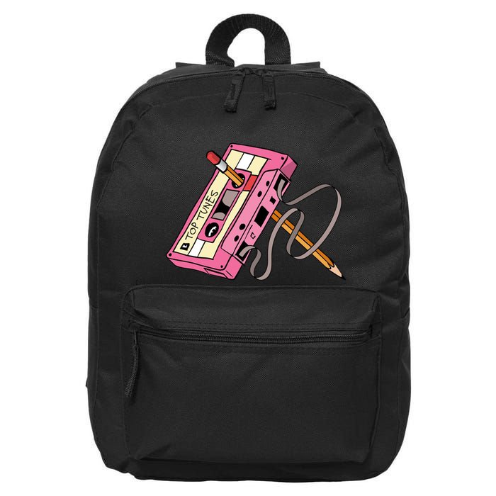 Top Tunes Retro 80s Back To School 16 in Basic Backpack