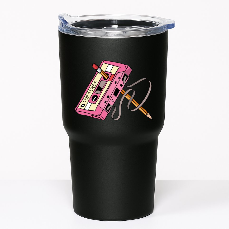 Top Tunes Retro 80s Back To School Tumbler