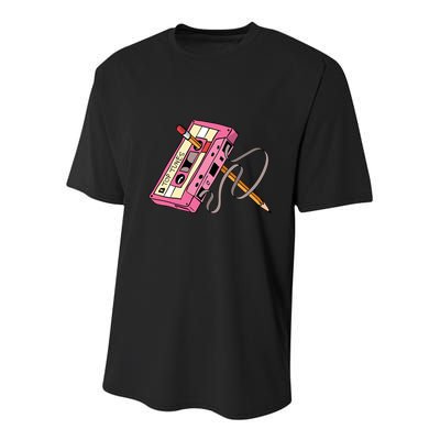 Top Tunes Retro 80s Back To School Youth Performance Sprint T-Shirt