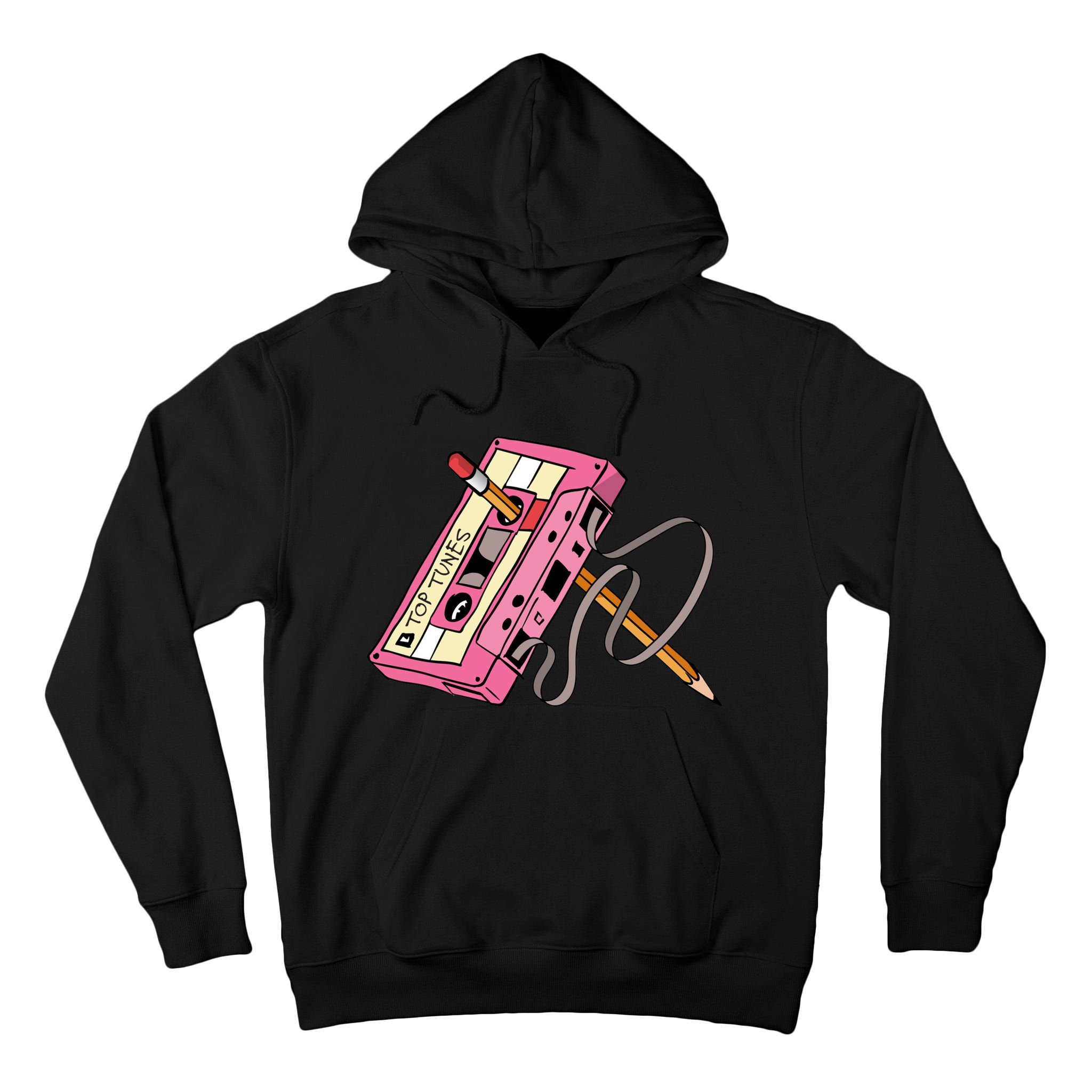 Top Tunes Retro 80s Back To School Tall Hoodie