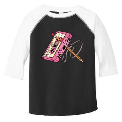 Top Tunes Retro 80s Back To School Toddler Fine Jersey T-Shirt