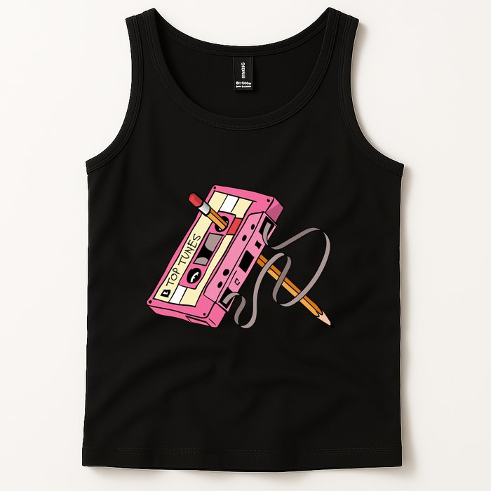 Top Tunes Retro 80s Back To School Tank Top